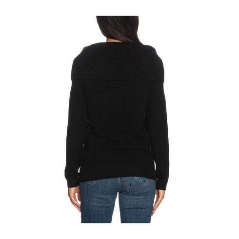 YESZEE Maglia Maglia Donna con spalle scoperte Nero A24 - YESZEEM054BT00 - 0801 - XS - Francavilla Moda